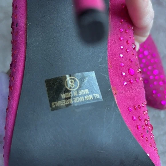 FRH Pink Rhinestone Pumps - Picture 14 of 15